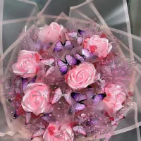 تخفیف ویژه دسته گل و باکس های روبانی و پروانه ای|گل مصنوعی|تبریز, |دیوار