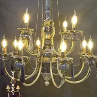 لوستر شاخه سنگی عالجناب|لوستر و چراغ آویز|مشهد, استاد یوسفی (شهرک غرب)|دیوار