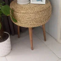 میز حصیری پایه گلدان