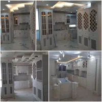 طراحی و اجرای کابینت.کمد.سازهای چوبی هایگلاس.mdf.|خدمات پیشه و مهارت|شهرکرد, |دیوار