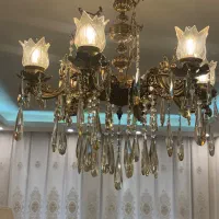 لوستر برنز شش شاخه و دیوارکوب|لوستر و چراغ آویز|تهران, شهرری|دیوار