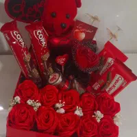 باکس گل و خرس ولنتاین