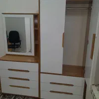سرویس کمد و میز آینه ام دی اف