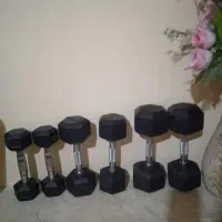 دمبل ۶ ضلعی ، هالتر ، جا هالتری ، وزنه فروشی