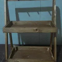 استند نظم دهنده اشپزخانه دوطبقه چوبی|آب‌چکان و نظم‌دهنده ظروف|تربت جام, بیست متری منبع آب|دیوار