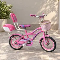 دوچرخه دخترانه صورتی مناسب 3 تا 6 سال (سایز 12)