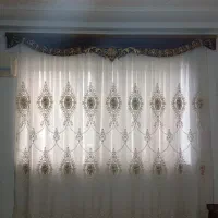 دو عدد پرده فلت به همراه دو عدد کتیبه  ام دی اف