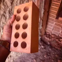 آجر سفال بادمجونی و قرمز رنگ/اجر۷سانت/|مصالح و تجهیزات ساختمان|ریگان, |دیوار