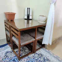 فروش میز غذاخوری کم جا ، مبل هفت نفره و تختخواب