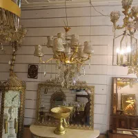 لوستر ال طلا برنجی قیمت تولیدی|لوستر و چراغ آویز|اراک, |دیوار