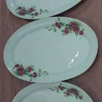 سرویس گل سرخی بشقاب دیس پیاله پیش دستی|ظروف سرو و پذیرایی|تهران, زرکش|دیوار