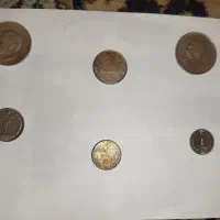 ۶عدد سکه قدیمی شاهنشاهی