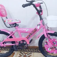 دوچرخه دخترانه صورتی سایز 16 نو سالم محکم|دوچرخه، اسکیت، اسکوتر|محمدشهر, محمدشهر|دیوار