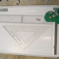 تخت رسم مهندسی و خط کش