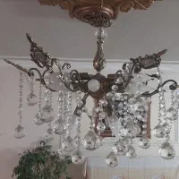 لوستر برنزی ۲ عدد|لوستر و چراغ آویز|میاندوآب, |دیوار