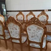 میز غذاخوری سلطنتی تمام چوب ۸نفره