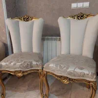 دو عدد صندلی میزبان طلاکوب|میز و صندلی غذاخوری|تهران, سردارجنگل|دیوار