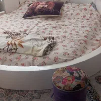 تخت گرد دونفره بدون تشک|تخت و سرویس خواب|محلات, |دیوار