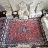 فرش ۹ متری دستبافت ساروق(تمیز و آماده استفاده)