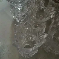 لاله کریستال لوستر سفید شفاف ۸ عدد|لوستر و چراغ آویز|تهران, باشگاه نفت|دیوار