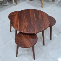 میز جلومبلی گرد4تیکه