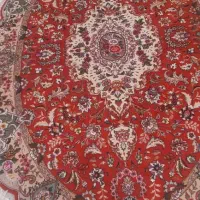 یک جفت قالیچه بیضی کرک ابریشم تبریز در حد نو|فرش|تهران, نیروی هوایی (پیروزی)|دیوار