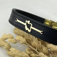 کارگاه تولیدی طلا دستبند چرم ‌و پلاک