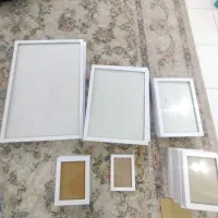 قاب عکس بزرگ کوچک متوسط دورسفید