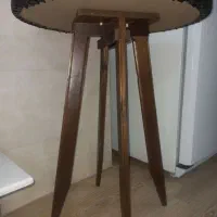 میز خاطره و کنارسالنی چهارپایه روکش چرم|مبلمان خانگی و میز عسلی|صباشهر, |دیوار