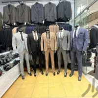 کت و شلوار و ژیله پارچه گاباردین