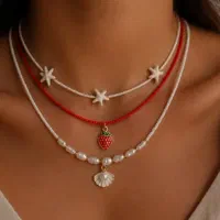گردنبند فلفل  و کش مو اسکرانچی