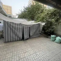 یک عدد چادر ضد اب با کفی به ابعاد تقریبی ۳ در ۴|کوهنوردی و کمپینگ|مشهد, نیروی هوایی|دیوار