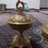 قندان برنز اصل سه عدد