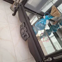 ویترین چوب اینه کاری دودرب باریک|بوفه، ویترین، کنسول|شاهینشهر, شهرک گلدیس|دیوار