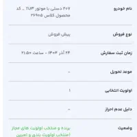 فروش حواله ۲۰۷tu3 پیش فروش