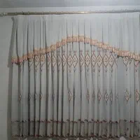 ۳ عدد پرده حریر به فروش میرسد|پرده، رانر، رومیزی|تهران, تهرانسر شمالی|دیوار