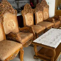 سرویس مبل سلطنتی بهمراه سرویس ناهار|مبلمان خانگی و میز عسلی|اصفهان, خواجو|دیوار