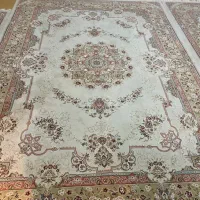 فروش ۳ تخته فرش ست کرم، کم‌استفاده و تمیز