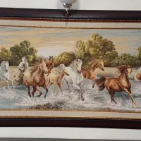 تابلو مخمل اسب اندازه ۱۴۵ در ۷۷
