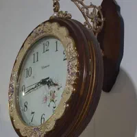 ساعت دیواری دوبرساعت تمام چوب