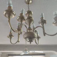 لوستر برنجی دو عدد