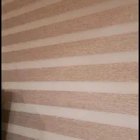 پرده زبرا رنگ نسکافه ای روشن