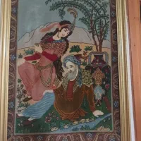 فروش دو عدد تابلو فرش دست بافت نو