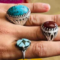 انگشتر فیروز و عقیق