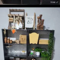 ۶ عدد قفسه ام دی اف|کتابخانه، شلف، قفسههای دیواری|دوگنبدان, |دیوار