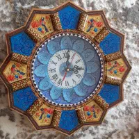 ساعت خورشیدی مینا کاری خاتم کاری