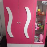 کمد جادار اتاق رنگ صورتی اِم دی اف