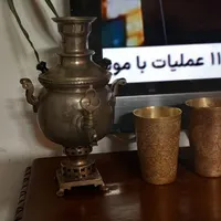 سماور مینیاتوری زغالی با ۲ لیوان قدیمی|کلکسیون اشیاء عتیقه|تهران, سهروردی|دیوار