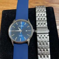 ساعت مچی سیتیزن اصلی ژاپنی با بند سیلیکونی و فلزی