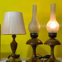 گردسوز و آباژور چوبی (چوبی جات)|چراغ خواب و آباژور|بیرجند, |دیوار